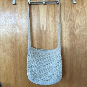 Vintage 1990s Crochet Knit Shoulder Bag Gen Z style